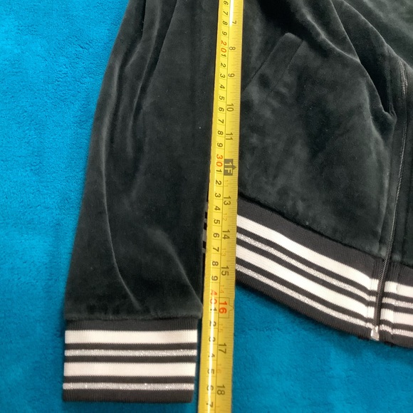 Juicy Couture Velour 28 x 30 Pants Zip Up Hoodie Tracksuit - Picture 6 of 14